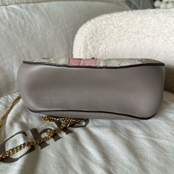 Chloe Drew Bag Crossbody Chain / multicolor suede patchwork 🌸 - Picture 11 of 15